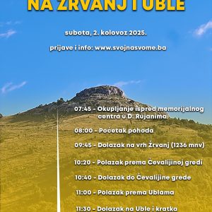 Planinarski pohod na Žrvanj i Uble